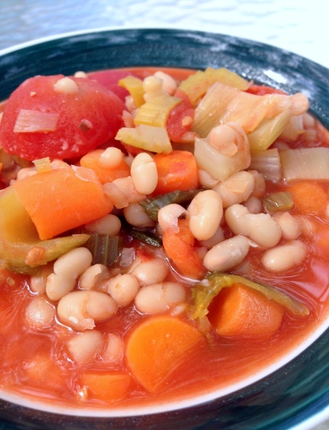 Margaret's Bean Soup Garden Dish Vegan Recipe
