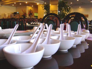Vegan Eating Chinese Restaurant Interior