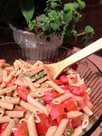 vegan pasta with tomato and basil recipe garden dish