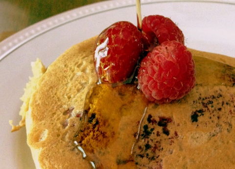 vegan raspberry vanilla almond pancakes recipe garden dish