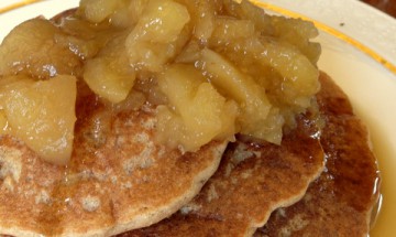 vegan apple pancakes